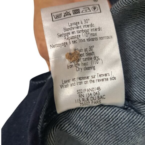 Sezane Marino High Rise Organic Cotton Denim Trousers - Picture 7 of 8